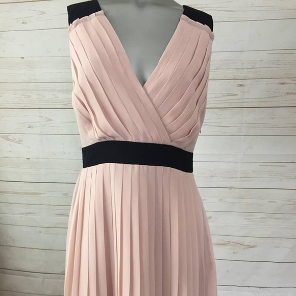 Elle Dresses & Skirts - Elle 8 Pleated Cocktail Tea Dress Blush Pink